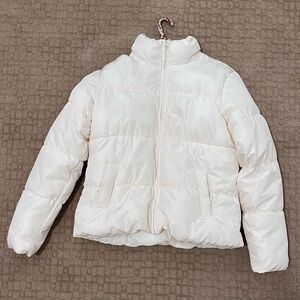 Joe’s Women’s Cream Puffer Jacket - Lightweight Quilted Coat